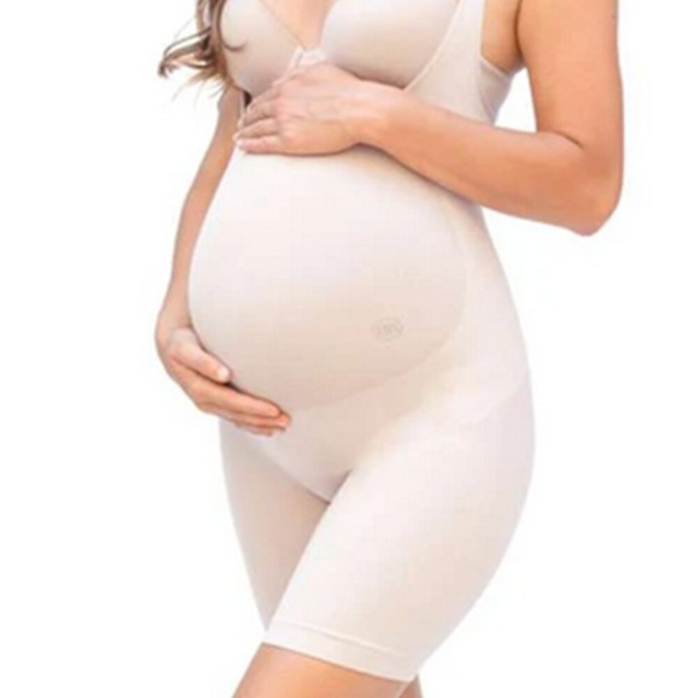 Belly Bandit Disguise Pregnancy Shapewear Bump Support Bodysuit M Nude